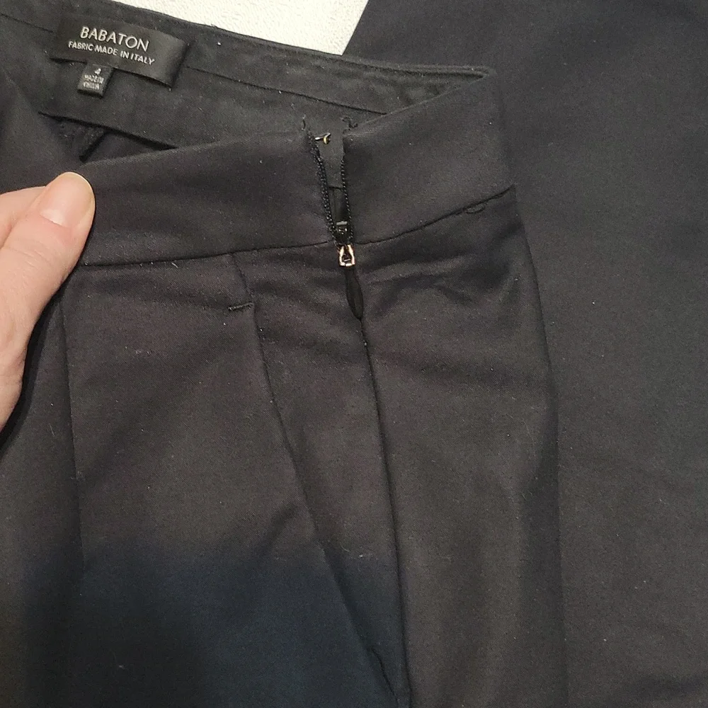 Aritzia Babaton black straight leg trouser pant size 4 - Picture 3 of 10